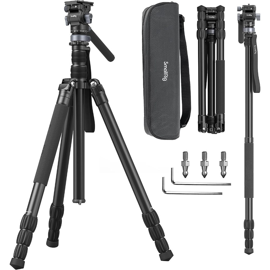 Tripé De Câmera Profissional SmallRig , Vídeo Para Viagens , Vlogging , Com Bolsa De Transporte , Carga De Até 4kg # 4319