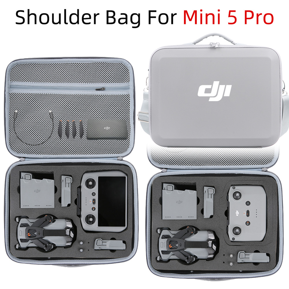 Estojo rígido portátil para DJI Mini 5 Pro RC 2/RC N3 - Bolsa de armazenamento de viagem à prova de explosão