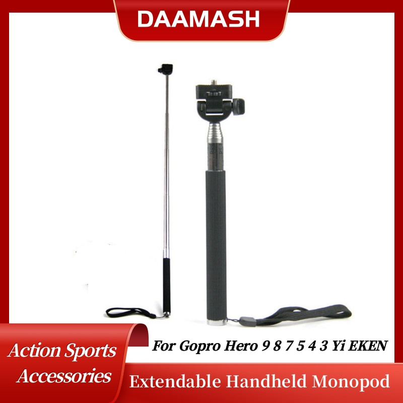 [Envio 24H] Bastão Retrátil Monopod Pau De Selfie 97cm Gopro Sjcam Eken H9R Fotos Viagem P/ Câmera Esportiva