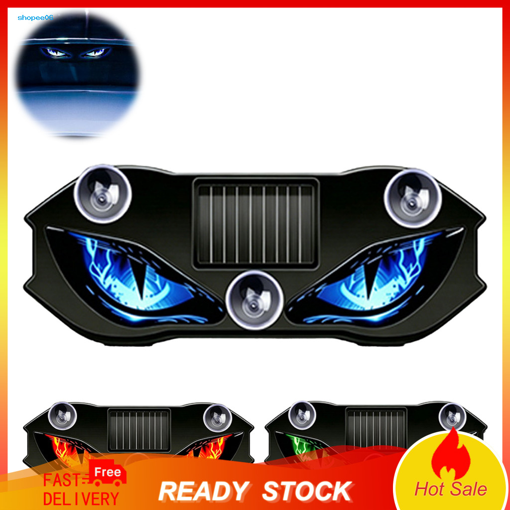 Ambient Light for Sedan Atmosphere Lamp for Auto Solar Demon Eye Car Window Wireless Rechargeable Led with Suction Cup V
