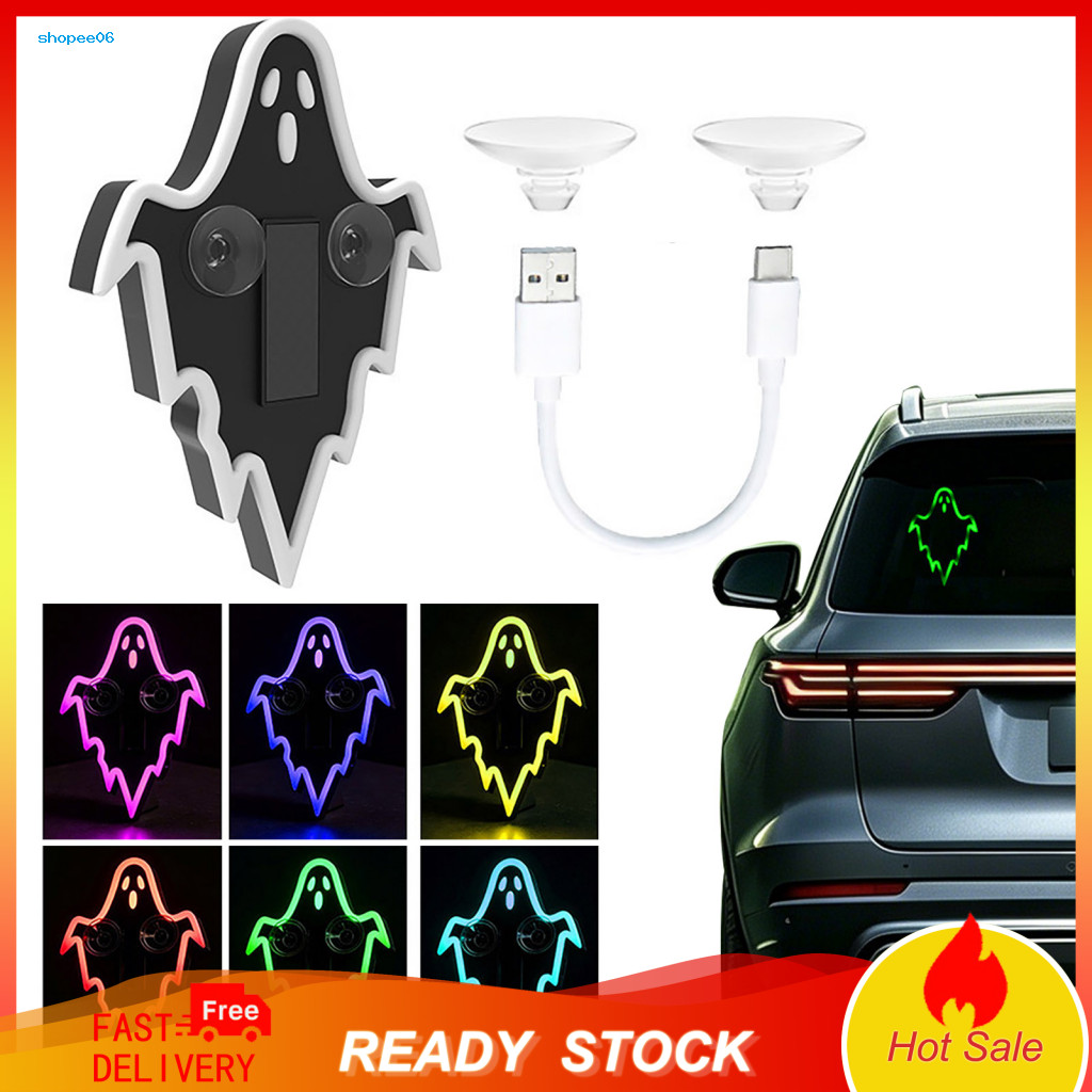 Suction Cup Window Lights Solar Powered Car Ghost Led Warning Light Usb Wireless Flashing Lamp with 6 Modes Mount for Wi