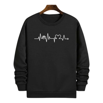 Blusa Moletom Gola Pet Love Cachorro Cão Gato Amor Coração