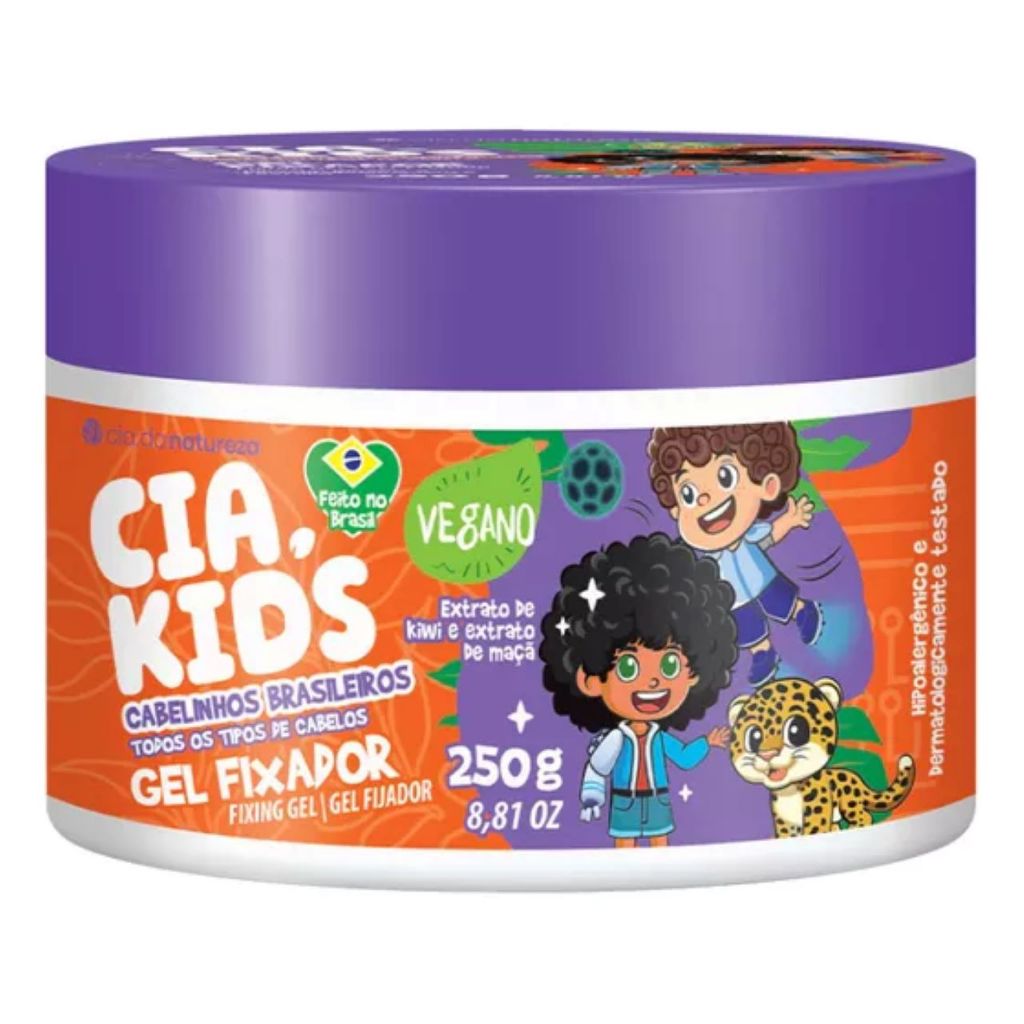 Gel Fixador Cia Natureza Todos os Tipos de Cabelinhos Brasileiros - 250g