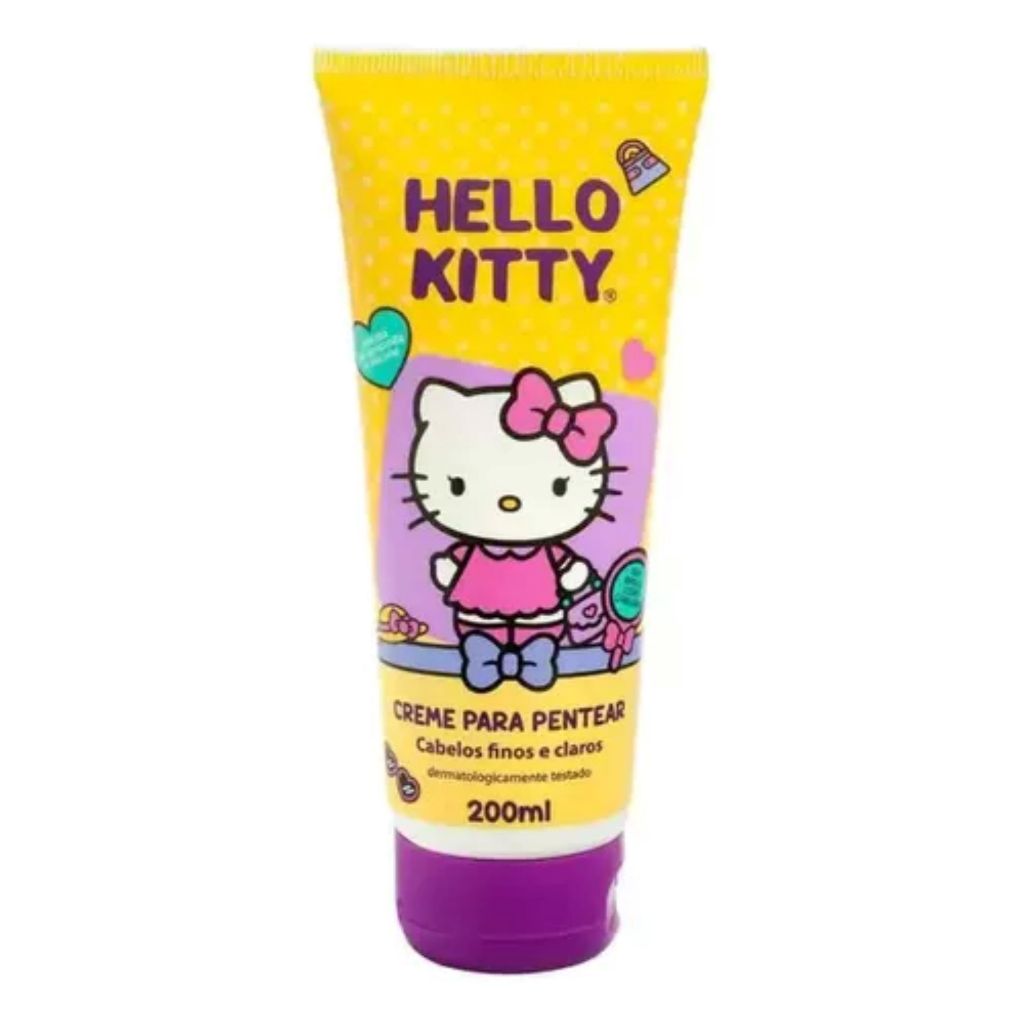 Creme Pentear Cia Natureza Finos e Claros Hello Kitty