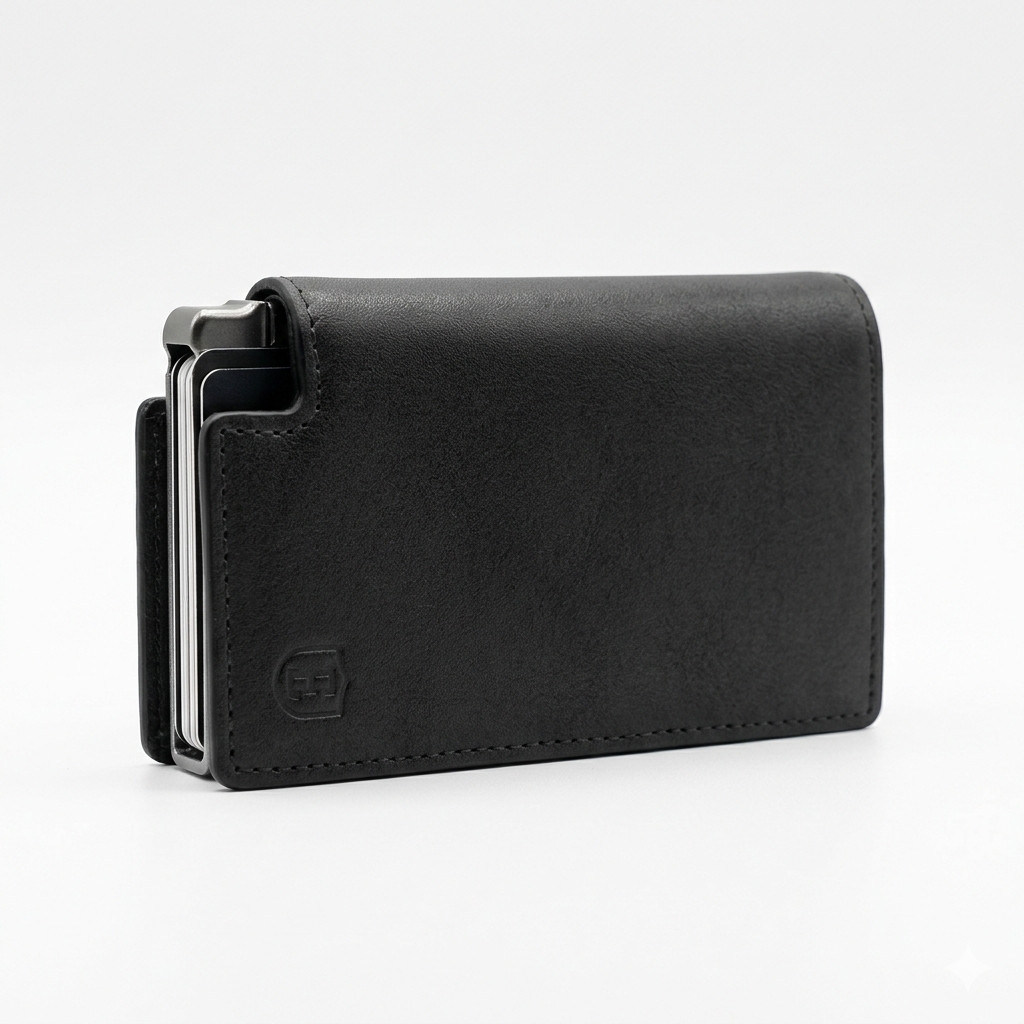 Carteira Ekster Slim Com Finder Card Compatível Apple Find My Preto