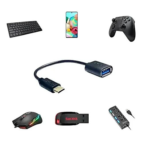 Cabo Otg Usb Para Tipo C 2.0