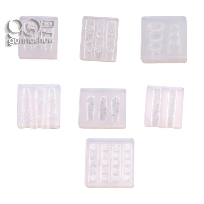 Molde Silicone Macio GONNA Reutilizável Para Arte Unhas Designs Criativos 3D