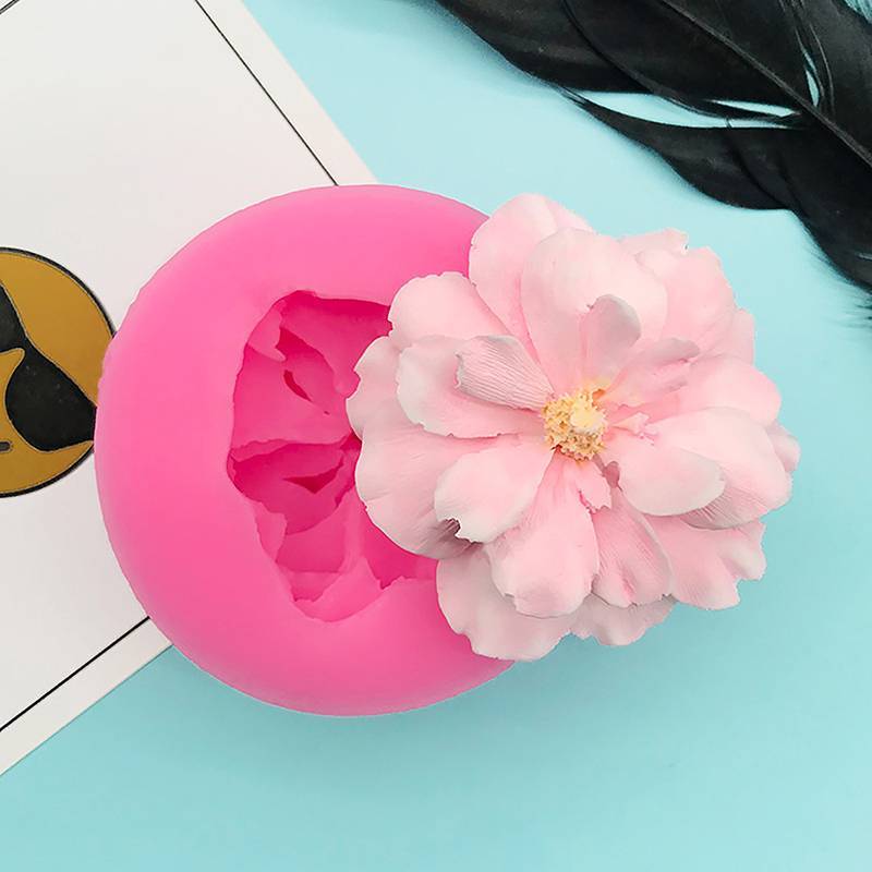 [Shnzd] 1 Peça Molde De Flor Bonita DIY Gesso Resina Arte Macio Silicone Fondant Chocolate Sabão Decoração De Bolo Ferra