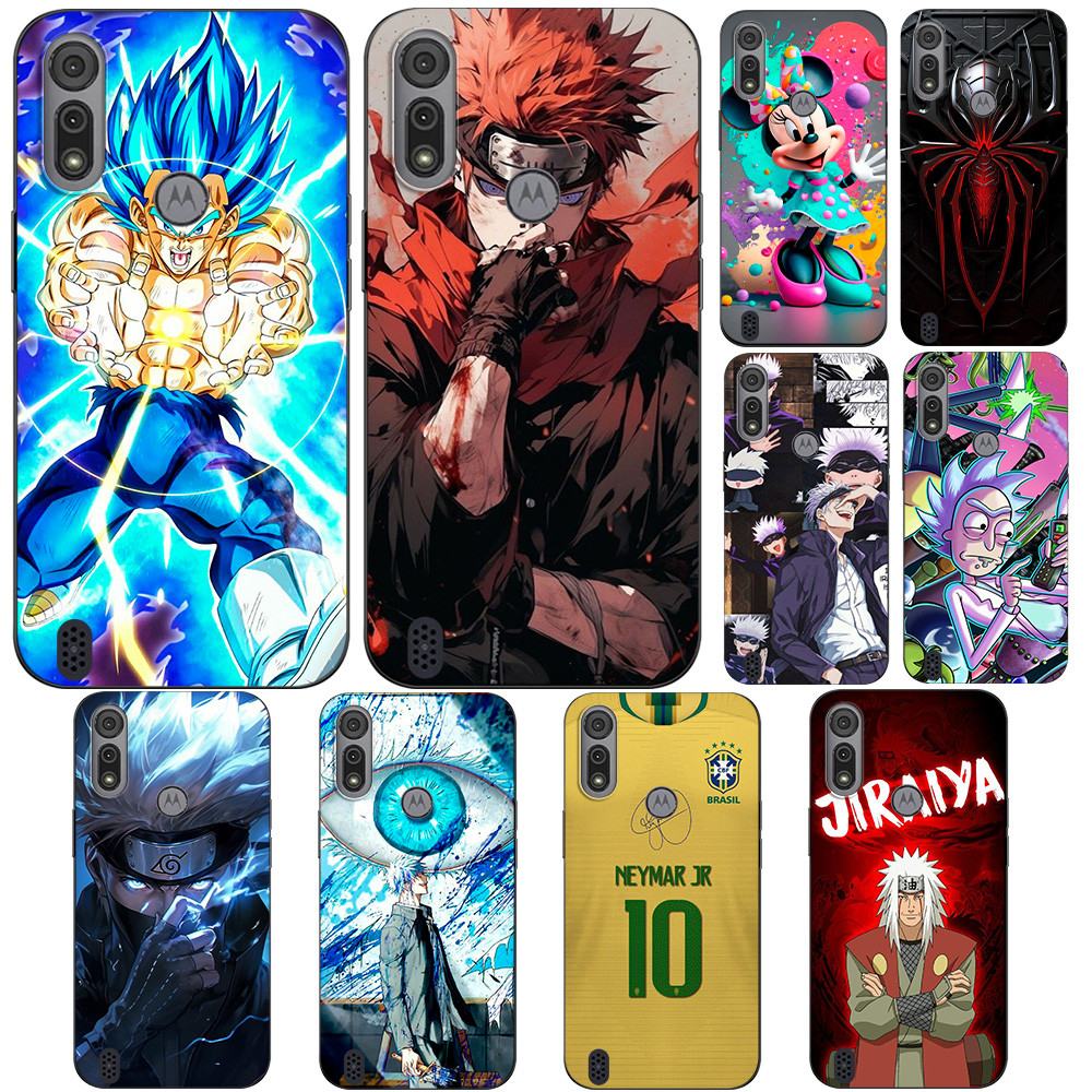 Para Motorola Moto E6S E6i Caso Capa De Telefone Protetor Macio Silicone Preto Tpu Arte Lendária