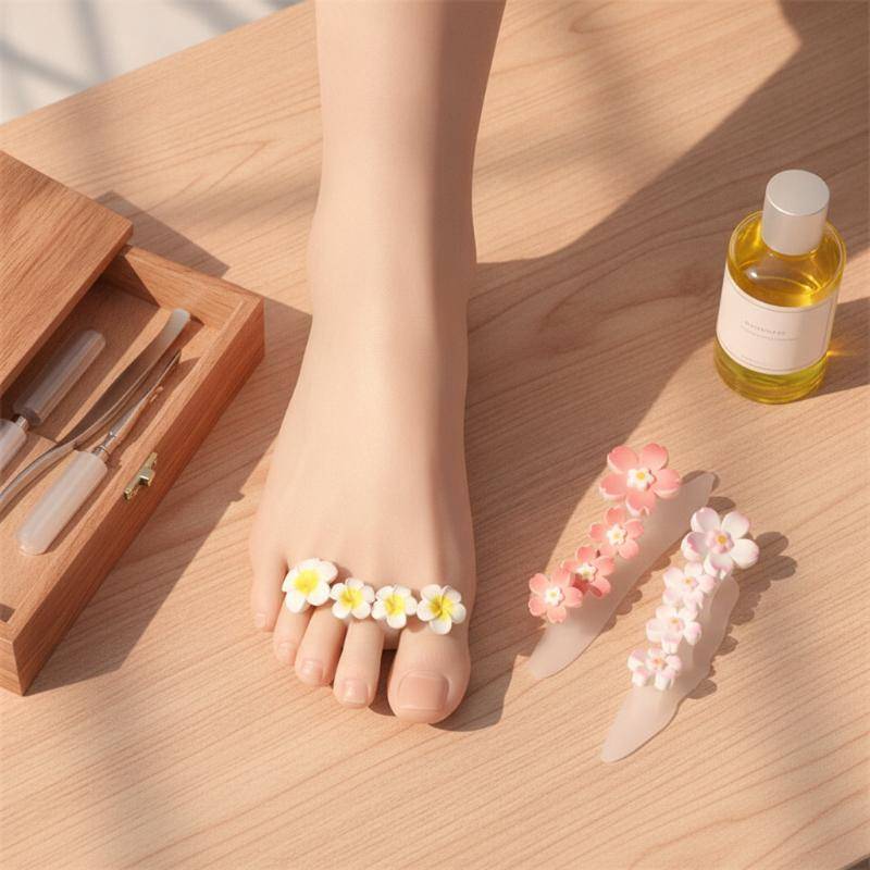 [BANY] Separadores De Arte Em Unhas , Flor , Silicone Macio , Divisores De Dedos , Ideais Para Aplicação De Esmalte , Us