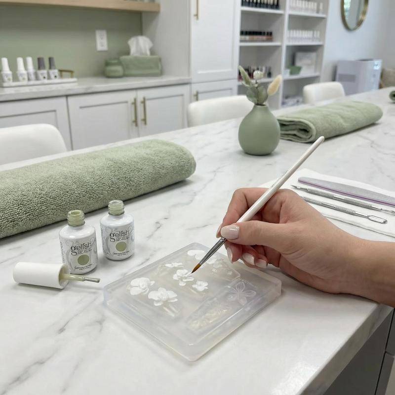 Molde De Silicone Para Unhas Com Flor De Phalaenopsis 3D DIY Modelo De Arte Em Material Macio Flexível Decoração De Mani