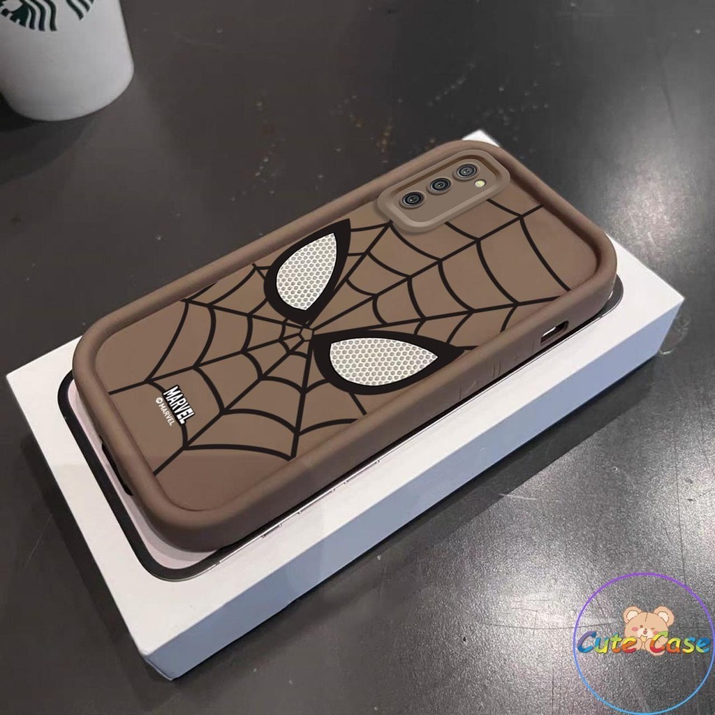 Invólucro Para Samsung Galaxy A02S A03S Casal Meninas Moda Marca Arte Estética Legal Homem Aranha Olhos Macio Silicone C