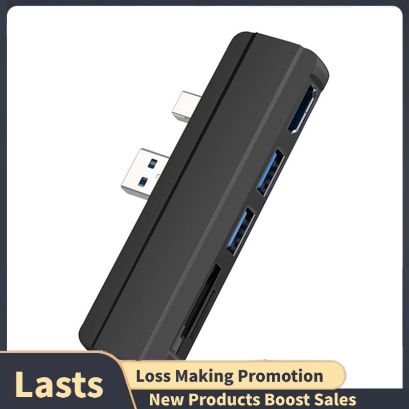 Para Pro 6 5 4 Dock Hub 5 Em 1 Estação De Acoplamento USB Com 4K-Compatível 2 Portas 3.0