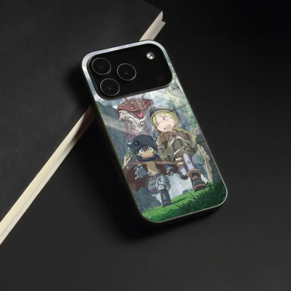Capa de Telefone BK-1 Comic M-Made In Abyss para Iphone 17 Air 16 15 14 12 11 13 Pro Max Mini X Xr Xs Se Puls com Tampa