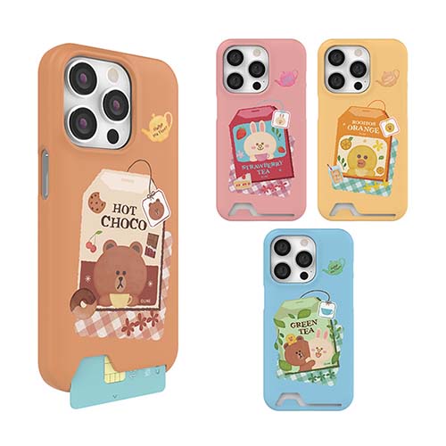 🇰🇷 【 Telefone Coreano Case 】 Slim Cartão Rígido Cute Made Na Coréia Compatível Para Apple iPhone Samsung Galaxy 14 13 12 Pro Mini Max S 23 22 Plus Ultra
