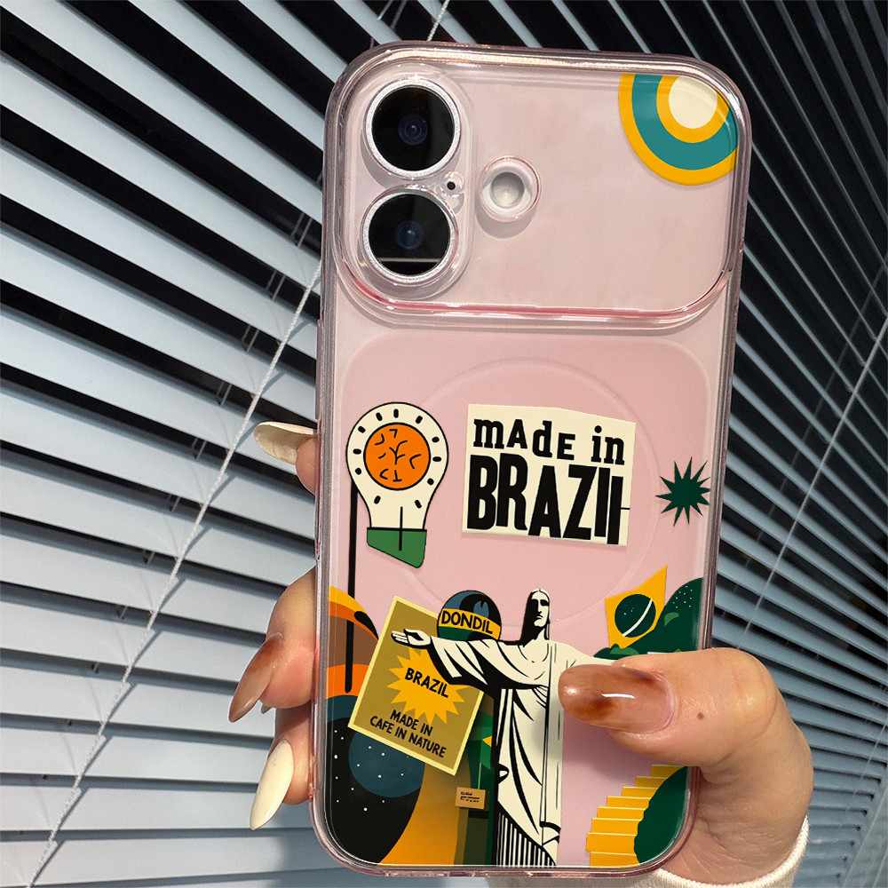 Capa Capinha Para iPhone 17 PRO PROMAX 16 11 12 13 14 15 xs XR com estampa de design made in Brazil A02721