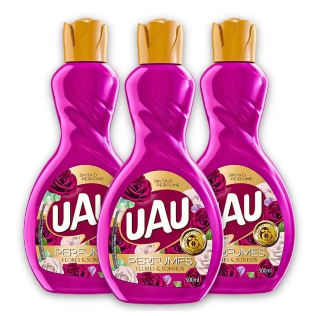 Kit 3un Limpador 1L UAU Flores e Sonhos Promo Envio Full Shopee