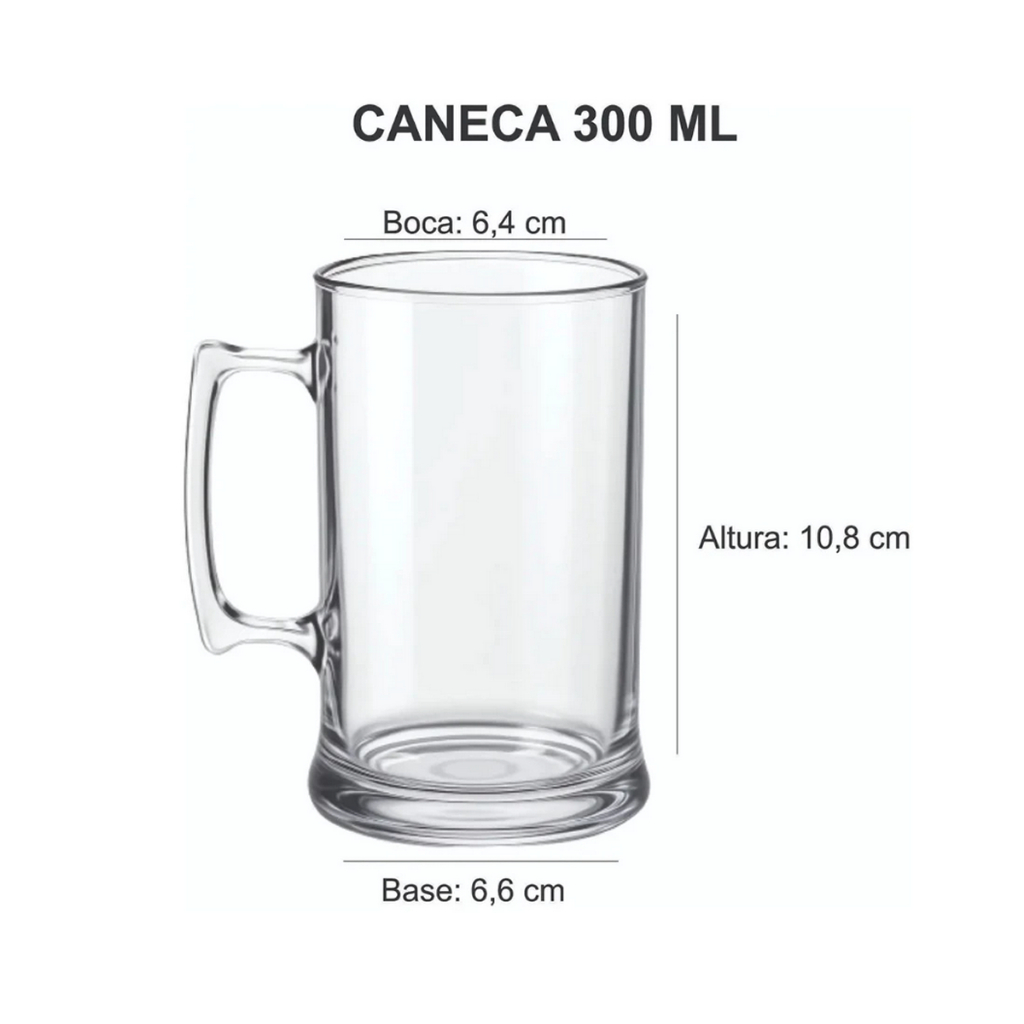 50 Canecas PEQUENA SEM Personalização Chopp 300ml PROMO Liquida 2.2 Shopee