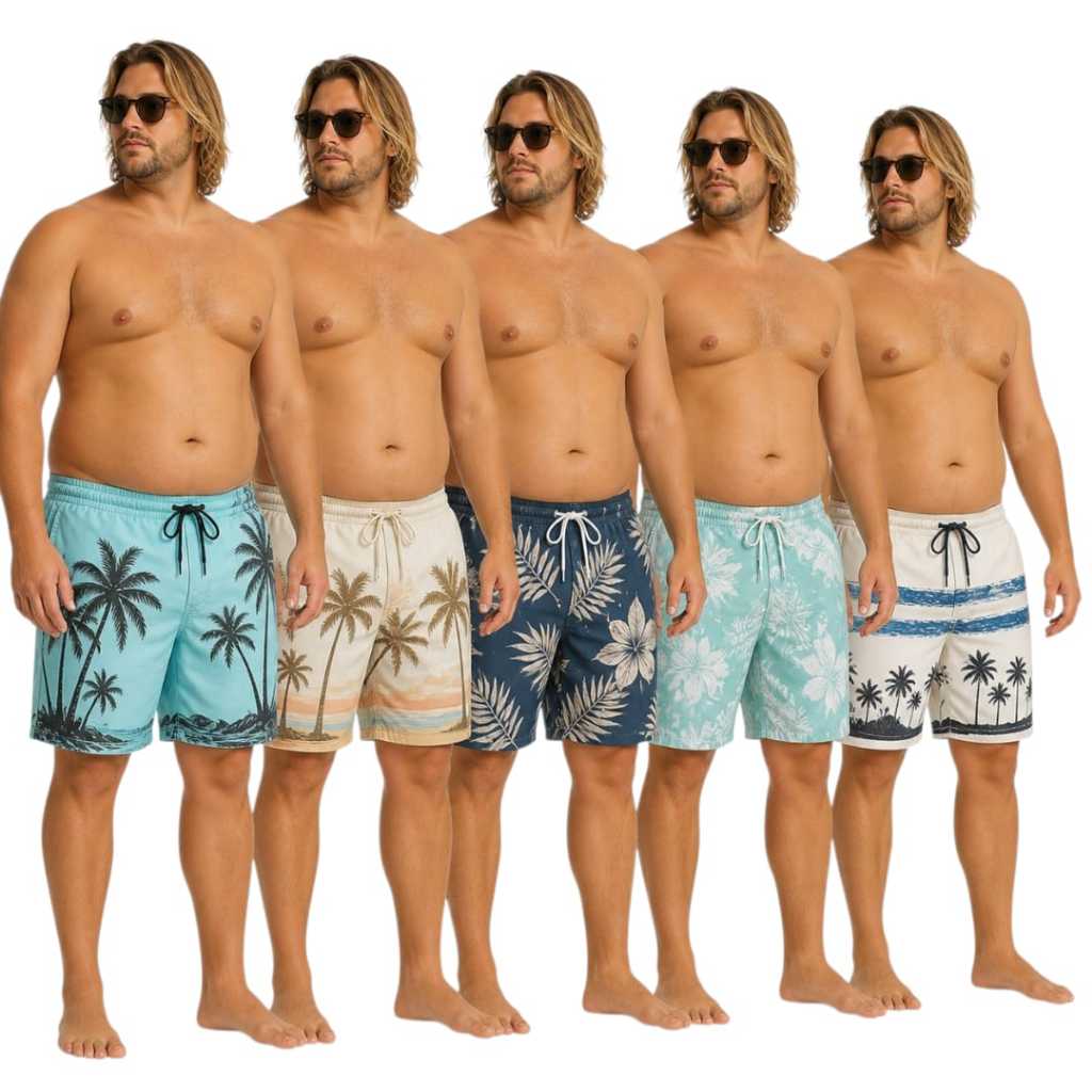 Bermuda Masculina Moda Praia Mauricinho Short Tectel Estampado Praia Academia Caminhada Shopee Promo