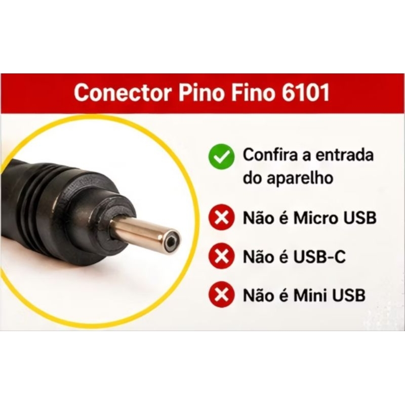 Cabo carregador USB fino 6101 para celular Nokia antigo caixa de som compatível com vários eletrônicos de pino