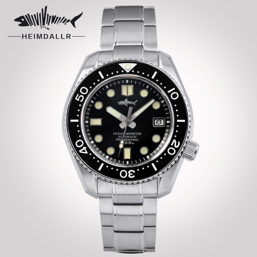 Heimdallr H3 Stainless Steel Automatic Diving Watch for Men 200M Water Resistant Sapphire Crystal Super Lume - Original