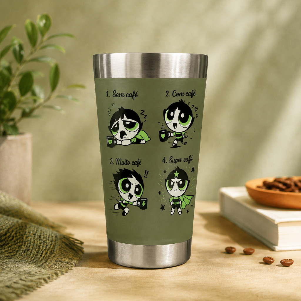 Buttercup Coffee Mood Stainless Steel Tumbler – Sem Café to Super Café