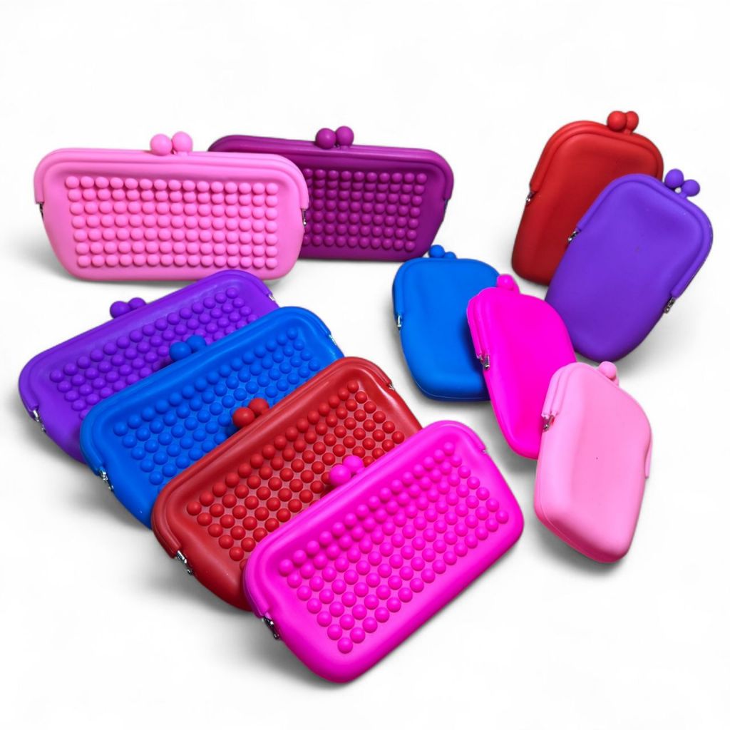 Bolsinha Silicone Carteira Porta Celular Moedas Cartão Maquiagem E Acessorios