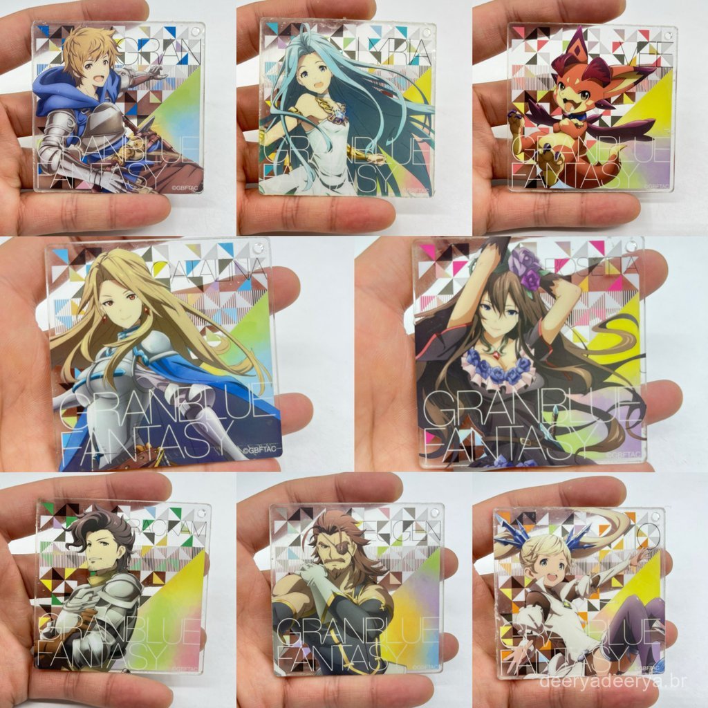 Novos produtos soltos: Chaveiros de acrílico de anime Granblue Fantasy, Kaneko Yukinobu, Lucia, Katarina.