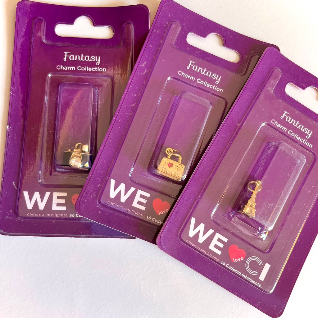 Pingente para Caderno Inteligente - Viagem | Fantasy Charm Collection