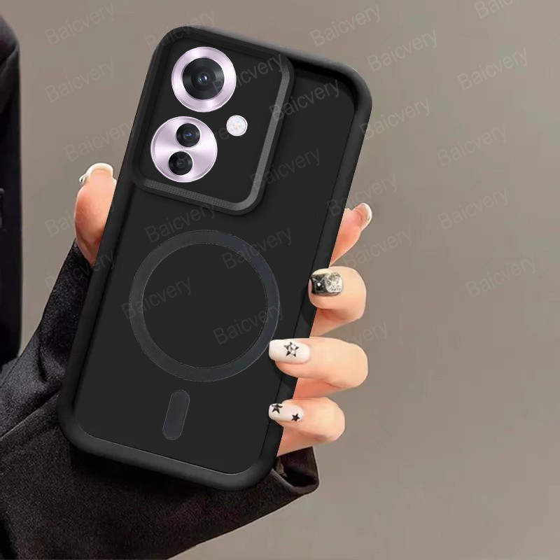 Capa De Telefone OPPO Reno 11F 11 F 5G CPH2603/F25 Pro 5G De Alta Qualidade Com Adesivo Magnético De Carregamento Sem Fi