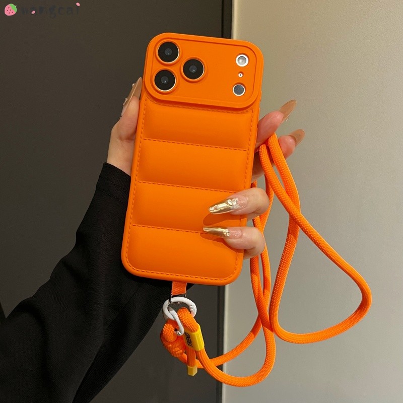 Para OPPO Reno 13 11 11F Pro F27 F25 F23 5G 4G Capa De Telefone Com Alça Longa Crossbody Cordão Baixo Design De Jaqueta