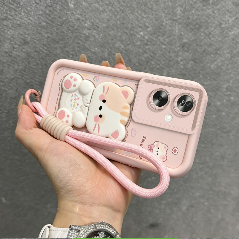 Capa Para OPPO Reno 11f reno11 f 11 f25 pro a79 5g normal capinha cordinha feminina suporte JTDTMZJ9