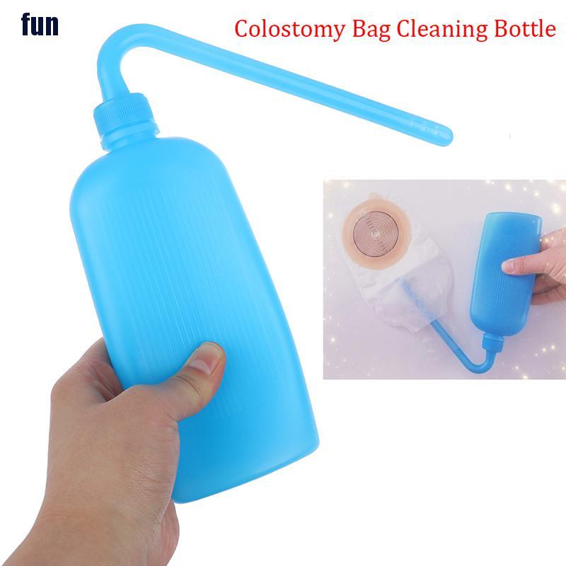 interfun 300ml Feminine Hygiene Cleaning Colostomy Bag Plastic Wash Bottle Ostomy Pouches Good