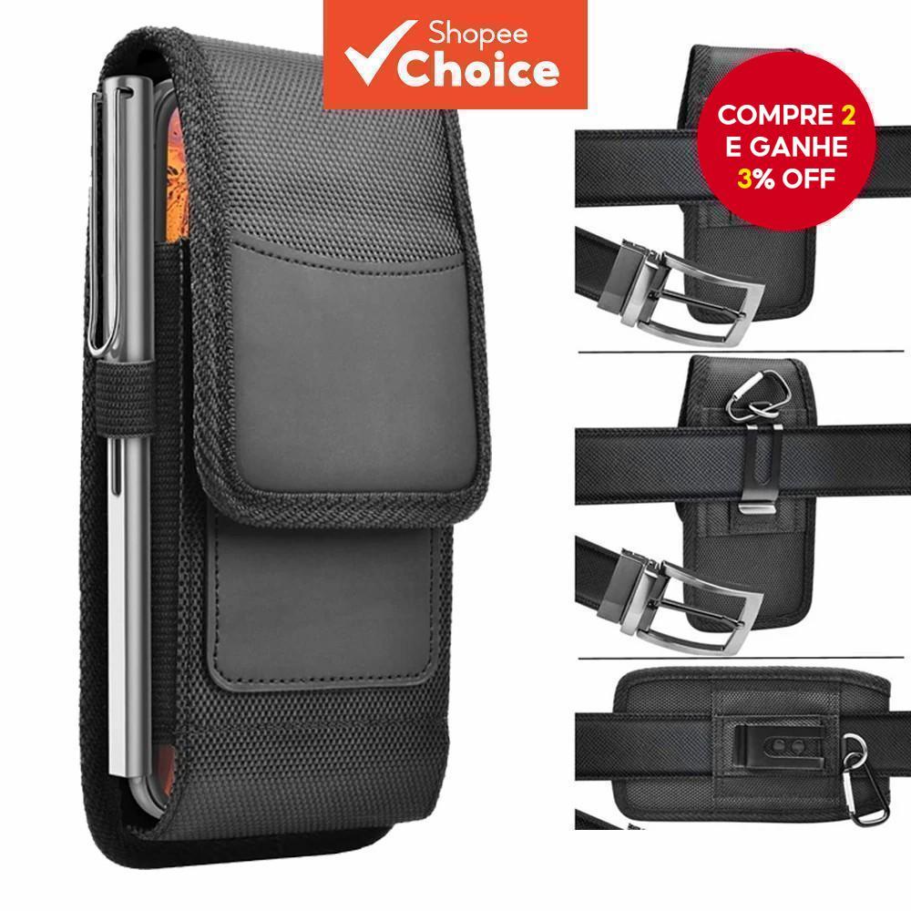 Bolsa Para Telefone Na Cintura-Com Clipe Cinto Telefones iPhone E Samsung De 3.5 A 6.3 