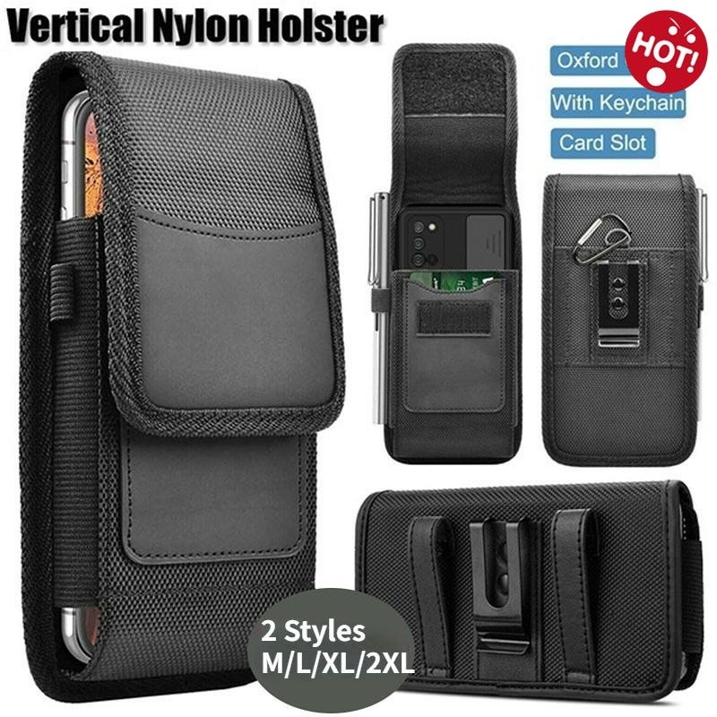 < TF > M/L/XL/XXL Bolsa De Telefone Masculina Com Clipe Para Cinto , Cintura Suporte Cartão