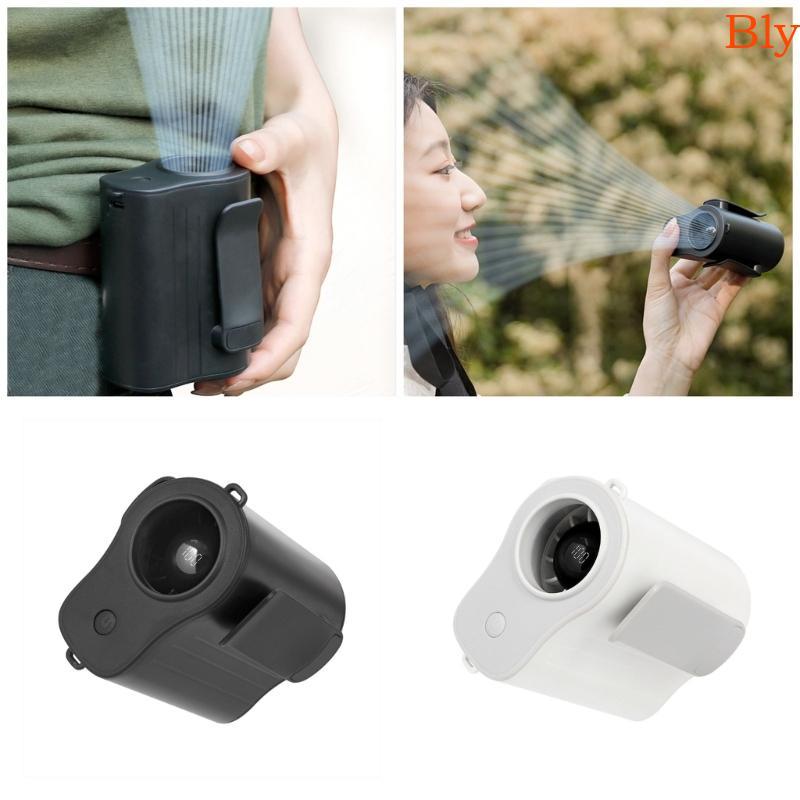 Bly Ventilador De Cintura Ao Ar Livre Cinto Resfriamento Recarregável 4000mAh Clipe ABS Textura