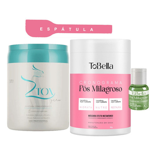 Kit Zap Ztox Zero Btx Organico + Mascara Pós Tobella 3 Em 1