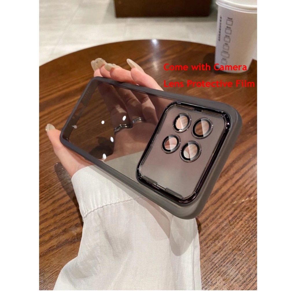 Xiaomi POCO X6 5G X6 Pro 5G Clear Shockproof Case with Camera Lens Protector Film Shockproof Phone Back Cover Casing