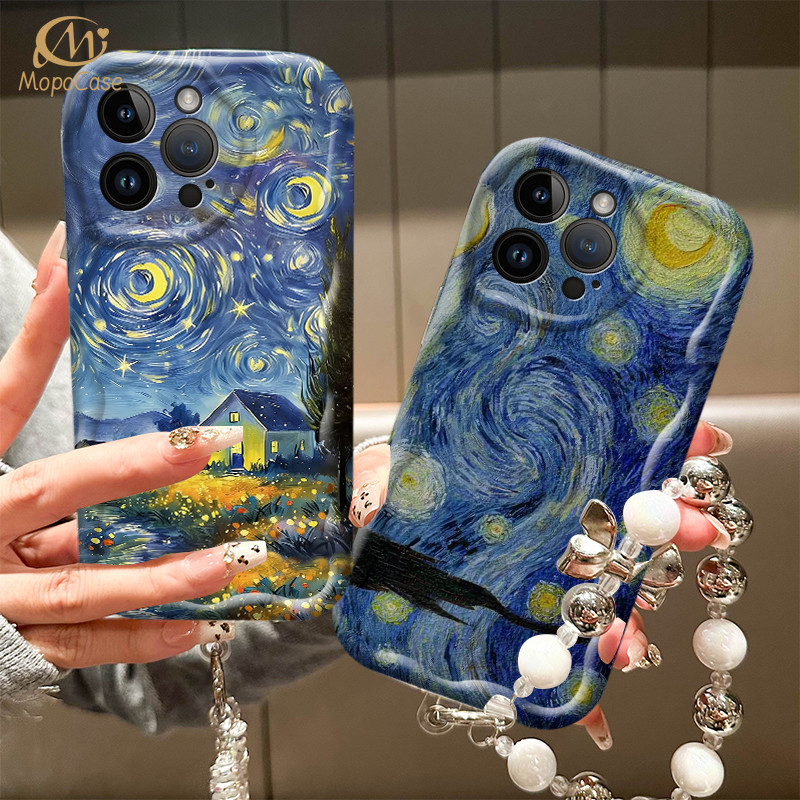 Capa Para Redmi Note 14 Pro 13 12 11 10 9 8 14C 13C 12C 10C 9A POCO X7 C75 C65 Pinturas A Óleo De Van Gogh De Telefone M