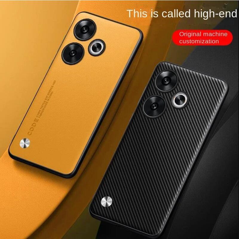 Xiaomi POCO F6 Pro Leather Case Anti Fingerprint Phone Cover Shockproof Soft Bumper Back Casing