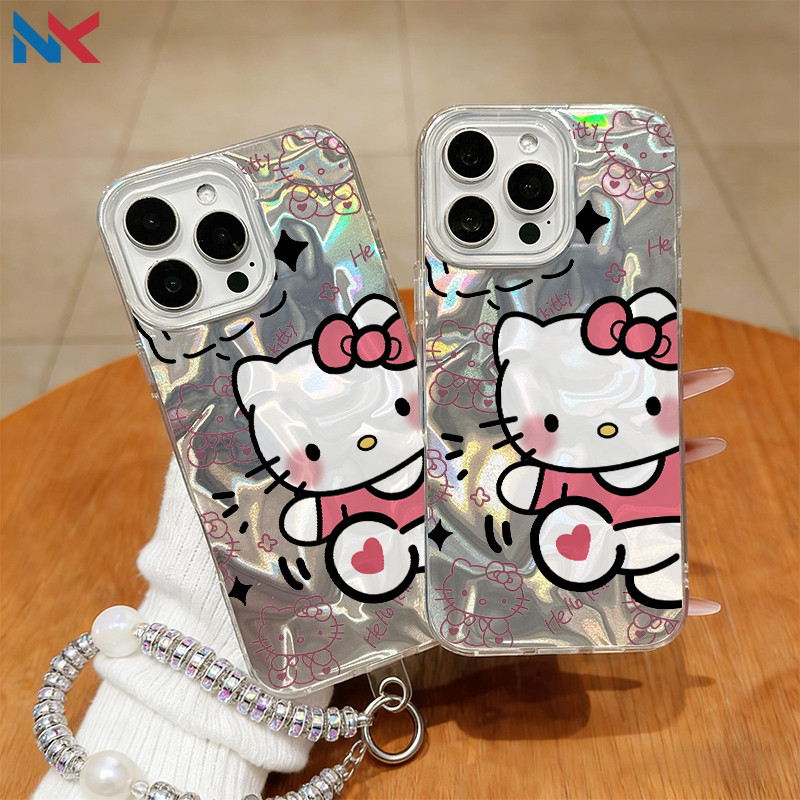 Capa Para Redmi Note 14 Pro 13 12 11 10 9 8 14C 13C 12C 10C 9A POCO X7 C75 C65 Ondas De Água Hello Kitty De Telefone NKc
