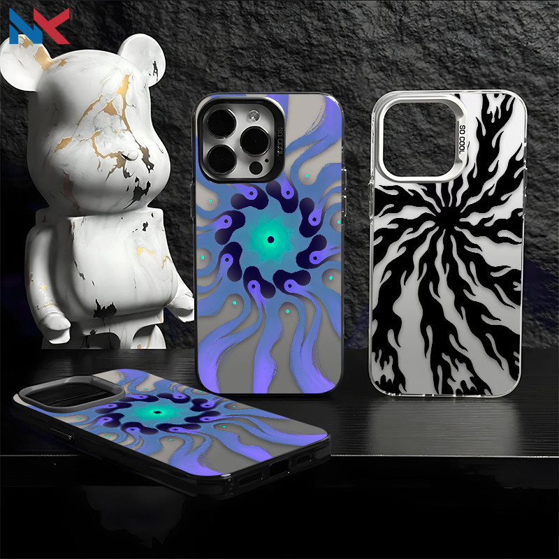 Capa Para Redmi Note 14 Pro 13 12 11 10 12S 14C 13C 12C 10C POCO X7 X6 C75 C65 IMD Escuro Vórtice Caso De Telefone NKCas