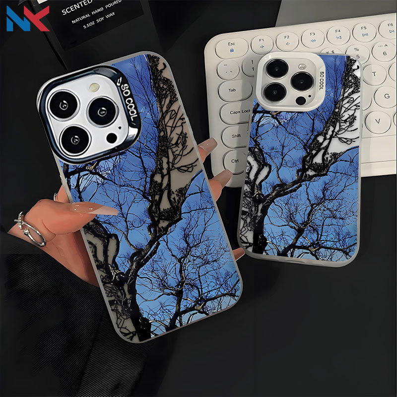 Capa Para Redmi Note 14 Pro 13 12 11 10 12S 14C 13C 12C 10C POCO X7 X6 C75 C65 IMD De Telefone Árvore Murcha NKCase
