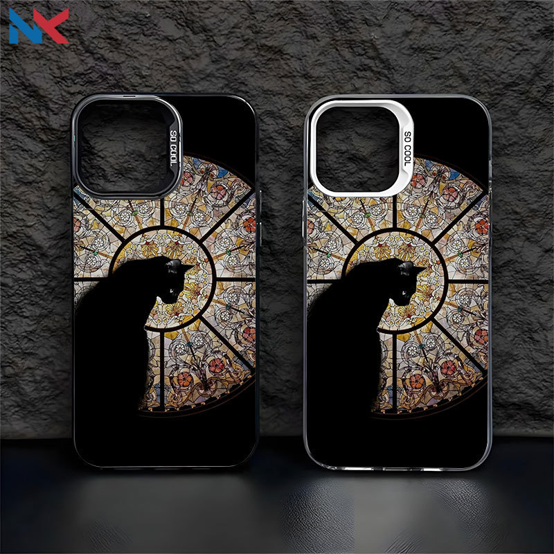 Capa Para Redmi Note 14 Pro 13 12 11 10 12S 14C 13C 12C 10C POCO X7 X6 C75 C65 IMD De Telefone Gato Preto Castelo NKCase