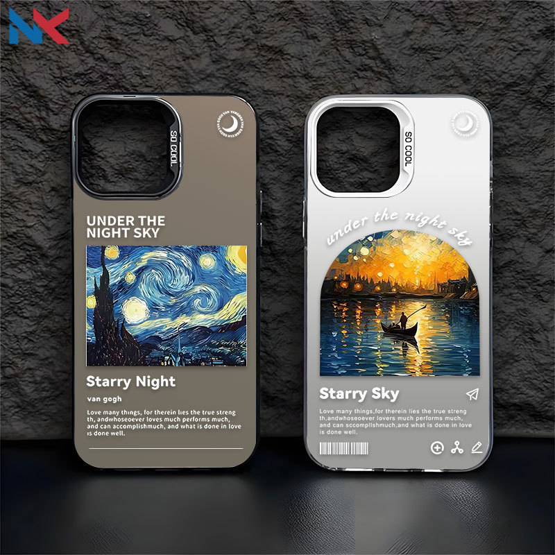 Capa Para Redmi Note 14 Pro 13 12 11 10 12S 14C 13C 12C 10C POCO X7 X6 C75 C65 IMD De Telefone Pinturas A Óleo De Van Go