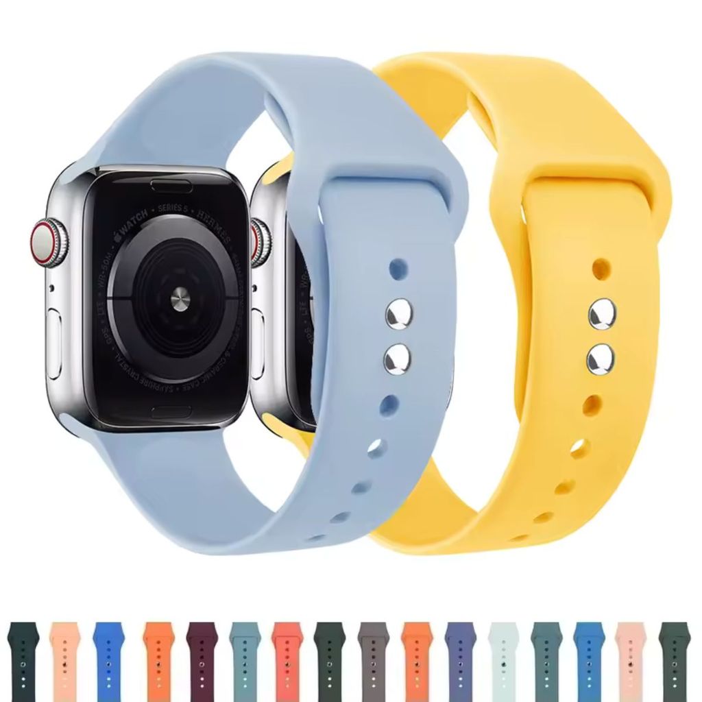 Pulseira Silicone Sport Lisa para Smartwatch Universal 18mm 20mm 22mm Compatível com Samsung, Xiaomi e Huawei