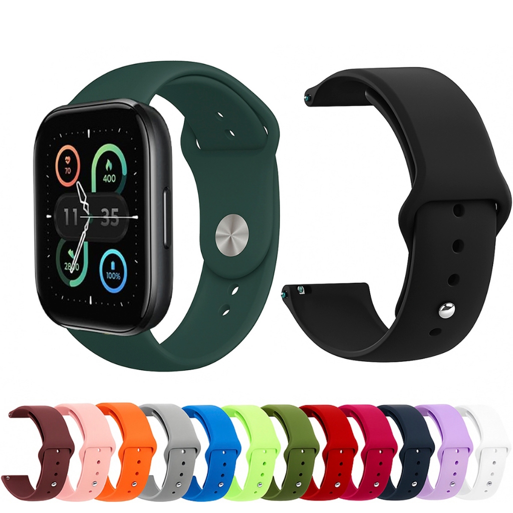 Pulseira 22mm de silicone LISA para Smartwatch Moto Watch Fit