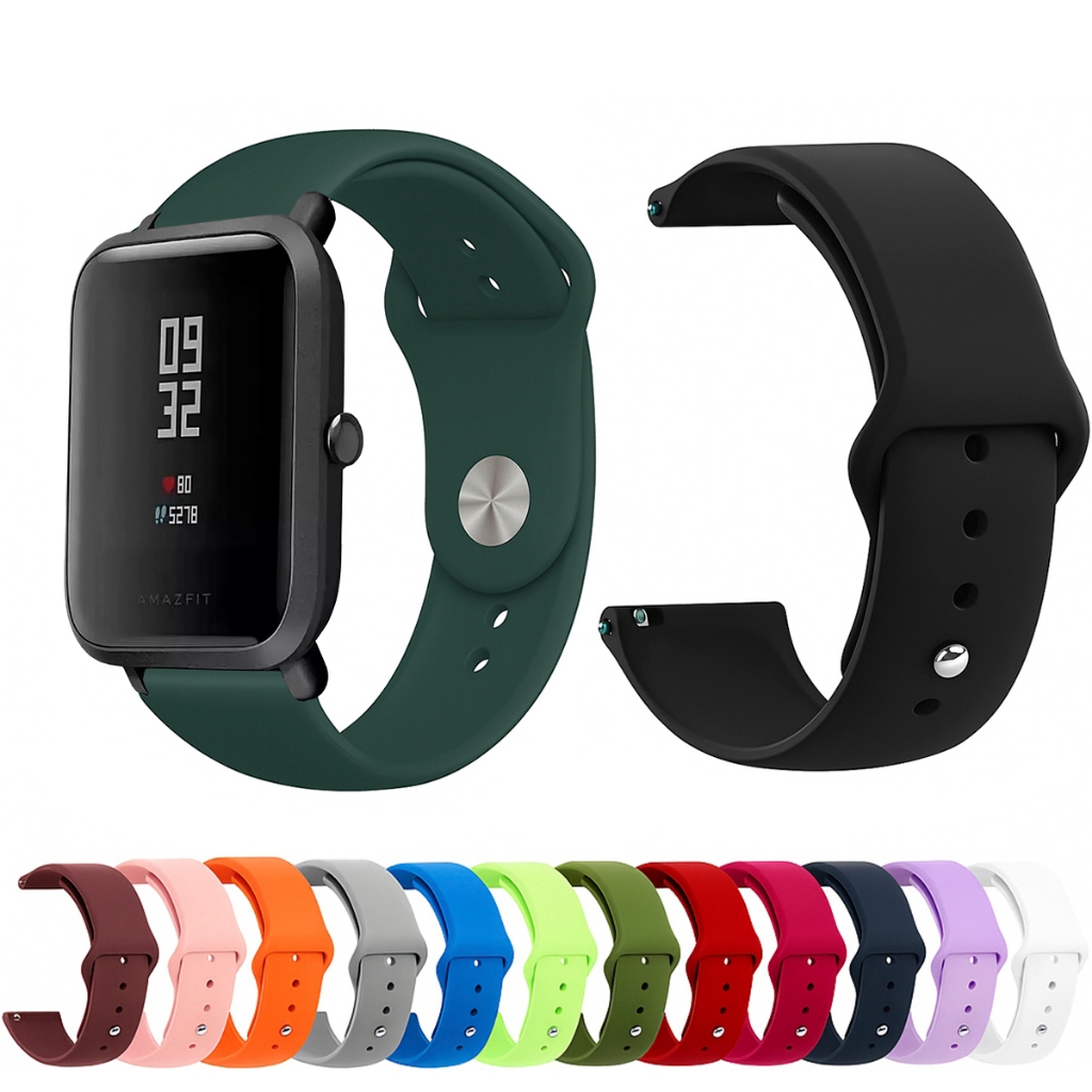 Pulseira 20mm de silicone LISA para Smartwatch Amazfit Bip S A1821
