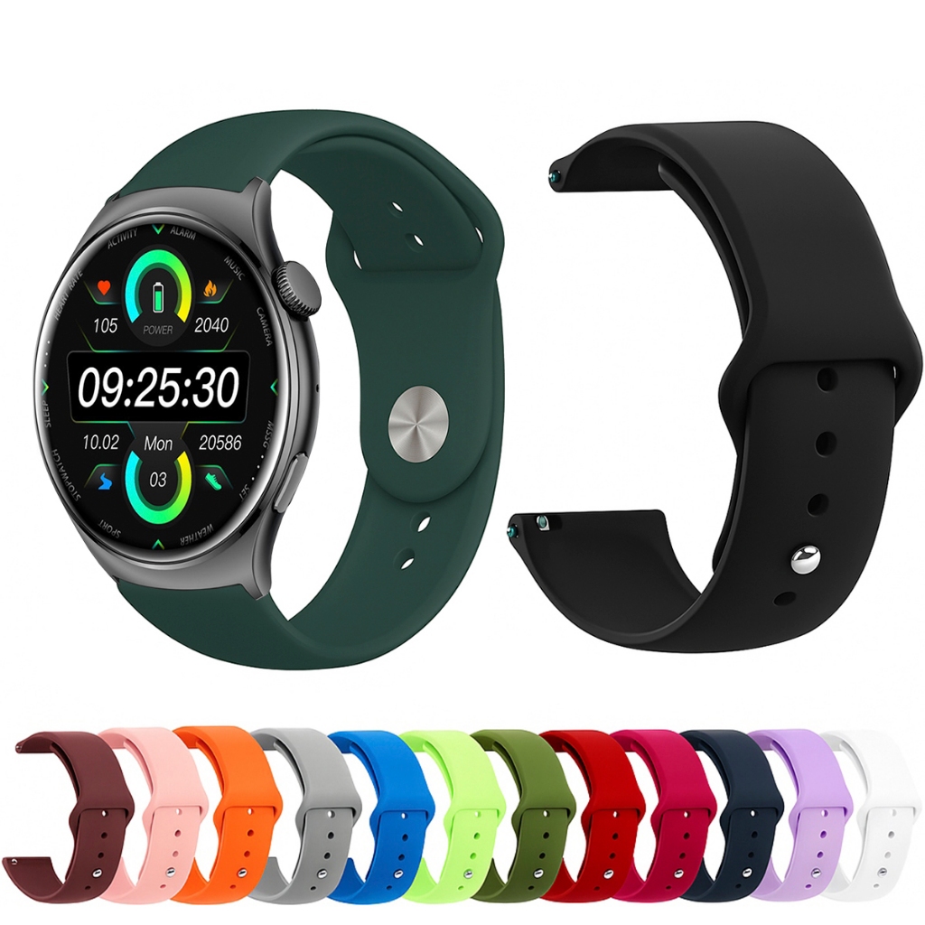 Pulseira 22mm de silicone LISA para Smartwatch Bettdow FB027
