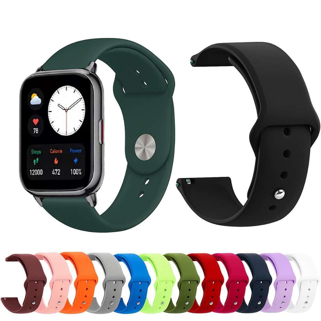 Pulseira 22mm de silicone LISA para Smartwatch Amazfit Pop 2 A2290